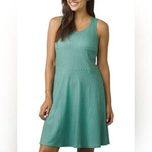 Prana Amelie Green Sleeveless Swing Tank Dress Size Medium